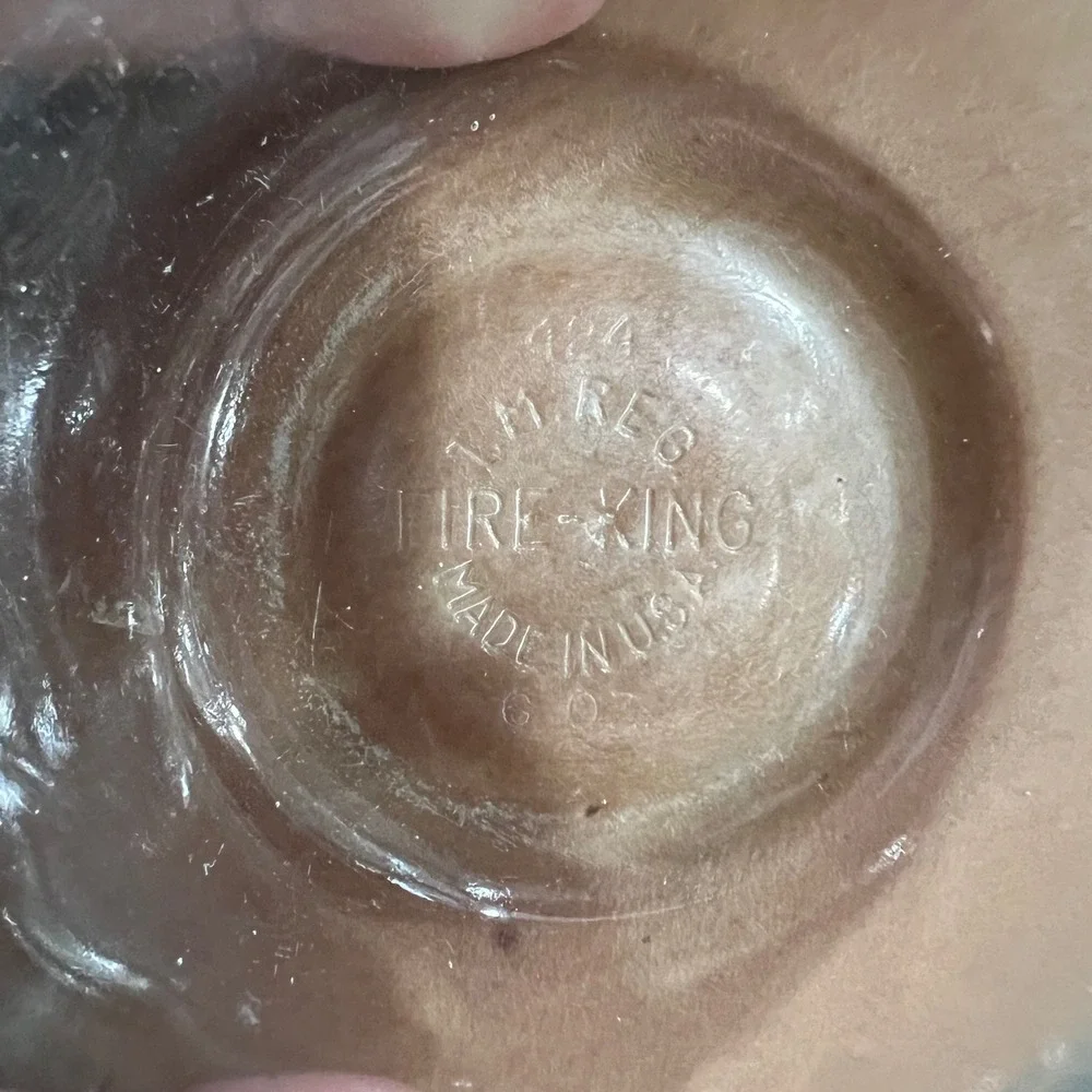 Vintage Fire-King Clear Glass Scalloped 6oz Custard Cups Ramekins Set of 2 USA